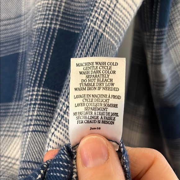 White Crow Blue Button Down Shirt - Picture 7 of 8